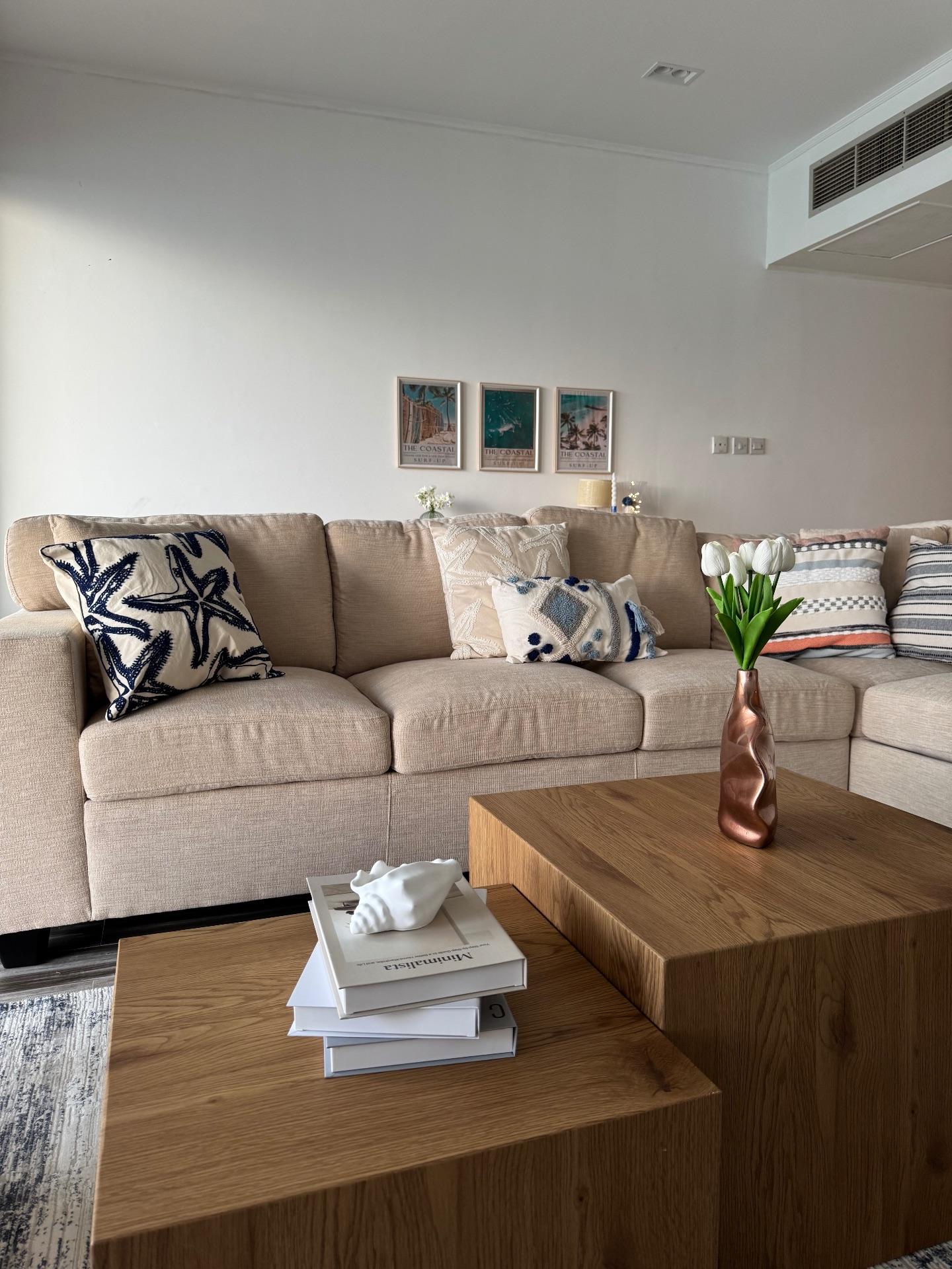 Amwaj 3BR triplex | Seaview | Private Beach - Image 18